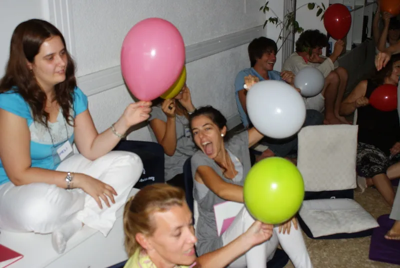 Shreya at a teachers' training course in Argentina, 2011